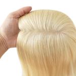 16" 100% Chinese Cuticle Remy Hair Toupee for Women Hair Silk Top Hair Topper