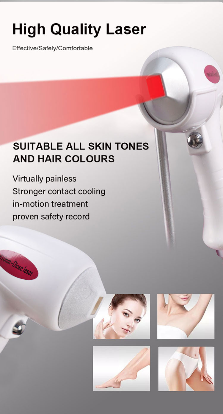 15.6 Inch TFT True Color LCD Touch Screen Diode Laser Hair Removal Machine From Germany