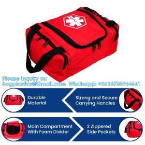 First Aid Bag Empty Trauma Medical Bag Emergency First Responder Bag Organizer
