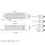 Alnico 5 Magnetic Guitar Pickups SSS Cream Covers Fender Stratocaster Pickup Set