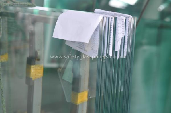 Coated Pvb Resin Tempered Safety Glass Impact Resistance , Heat Strengthened