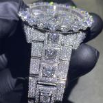 Bust Down Diamond Studded Watch