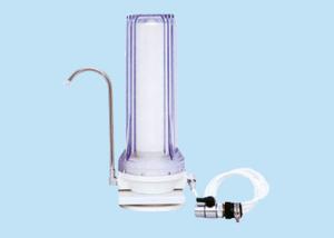 China Polypropylene Filter Cartridge Housing For Counter Top Water Filter 1/4&quot; Inlet / Outlet ISO9001 factory