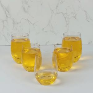 China 500ml Clear Disposable Beverage Cups, Red Plastic Cups for Water, Juice, Coffee or Tea factory