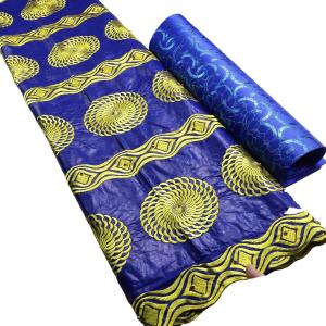China African Embroidery Bazin Lace For African Women Evening Dresses Bazin Austria Riche African Bazin Lace for Wedding Party factory