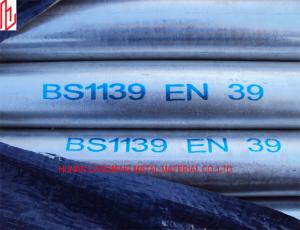China EN39 Hot Dipped Galvanized Scaffolding Tube Round 48.3mm Outer Diameter factory
