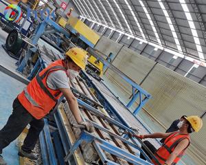 China PLC Controlled Wet Cast Machinery Veneer Artificial Stone Making Manufacture Line factory
