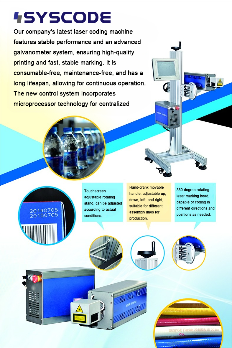 30W High Power CO2 Laser Marking Machine for Food-Safe Coding and High-Speed Marking with Non-Contact Process