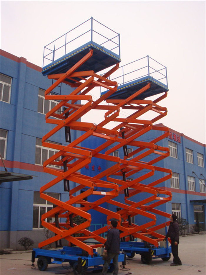 12M Over Height Protected Device Electric Aerial Hydraulic Portable Scissor Lift Table