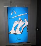 Double faces OLED super Thin Shopping Mall Advertising Display Solution