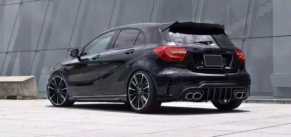 For Mercedes-Benz W176 A180 A200 A250 A260 A45 Body Kit W176 Upgraded WALD Style Body Kit