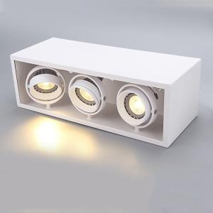 China 3xGU10 base white ceiling mounted contemporary spotlight housing&amp;interior GU10 spot light for hotel factory