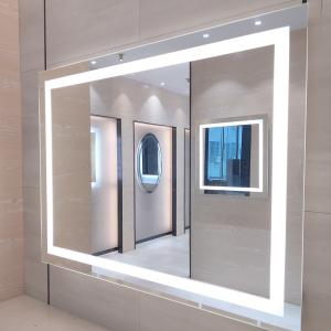 China Equipped Light and 50/60Hz Voltage Hotel Bathroom Mirror for Modern Bathroom Makeover factory
