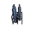 Metal Fab Gas Cylinder Rack 2 Wide By 2 Deep 4 Nitrogen Bottle Storage Rack
