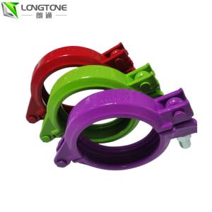 China Durable Galvanized Schwing Concrete Pump Parts DN125mm Snap Concrete Pipe Clamp factory