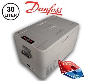 China Mini 30L DC freezer solar fridge freezer AC/DC compressor fridge-Danfoss compressor-DC portable freezer factory