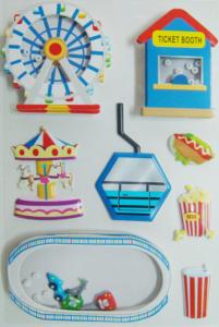 China Offset Printing Paper Label Vintage Toy Stickers Safe For Children Multi Colored factory