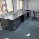 Integral Structure Stainless Steel Lab Bench As Drawing Shelves For Scientific