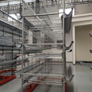 China Galvanized Wrie Laying Hen Cages 160 Birds/Set Egg Collecting factory