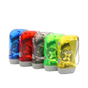China Self-generating electricity flashlight keychian 10*5*2.5cm ABS logo customized factory