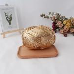 100% Polyester 1/0.3NM Metal Cloth Wire For Hand Knitting Storage Basket Bag