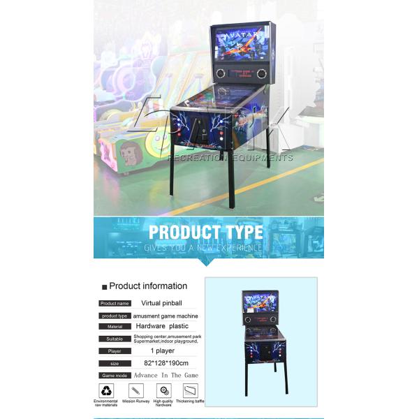 42 Inch LED Adult Pinball Table Arcade Game Machine With 1 Year Warranty