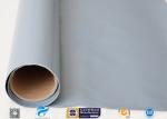 Grey Silicone Coated Fiberglass Cloth Engine Thermal Insulation Coated Glass