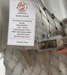 25m*25mm Hole Size 1.5mm Wire Diameter SS316 Ferruled Stainless Steel Wire Rope