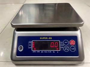 China 30kg Super Ss Electronic Digital Waterproof IP68 Weight Scale Stainless Steel Digital Weighing Table Bench Scale factory