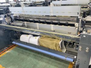 China Double Beam Double Nozzle Water Jet Loom For Blackout Fabric Curtain factory