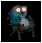 6.5 Inch 1.2V Owl Animal Shaped Solar Garden Lights