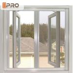 Hurricane Impact Soundproof Aluminum Casement Windows , Custom Made Double