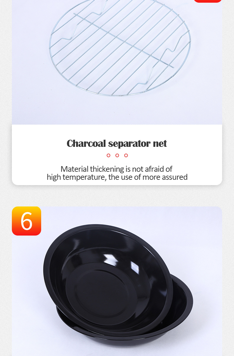 Chrome Plated 3 In 1 Charcoal BBQ Grill for Versatile Cooking and Rotisserie Roasting