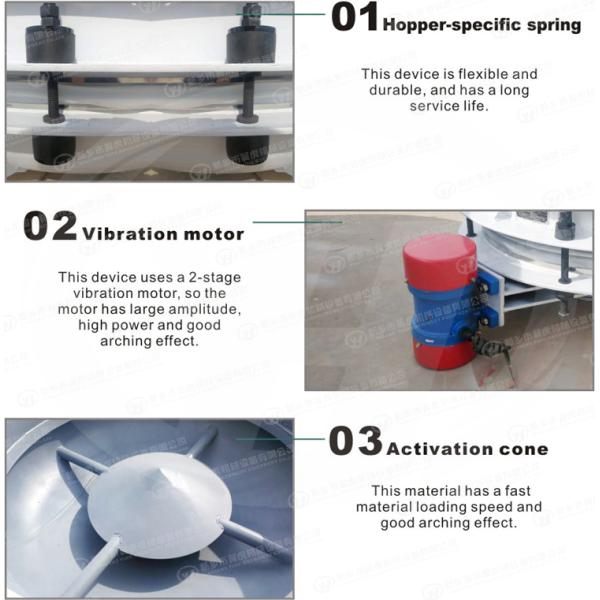 Bin Vibrating Discharging Activator For Silo Bottoms Flow Problem