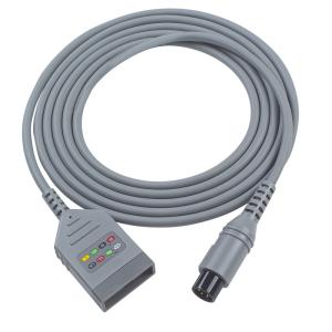 China IVY Biomedical 590478 ECG Trunck Cable 4 Lead AHA 3.0Meters ECG Cable factory