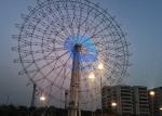 Outdoor Amusement Giant Ferris Wheel , 18 Cabin Merry Go Round Ferris Wheel