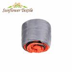 Orange Foldable Sleeping Bed 210 T Grid Cloth Pongee Fabric Outdoor