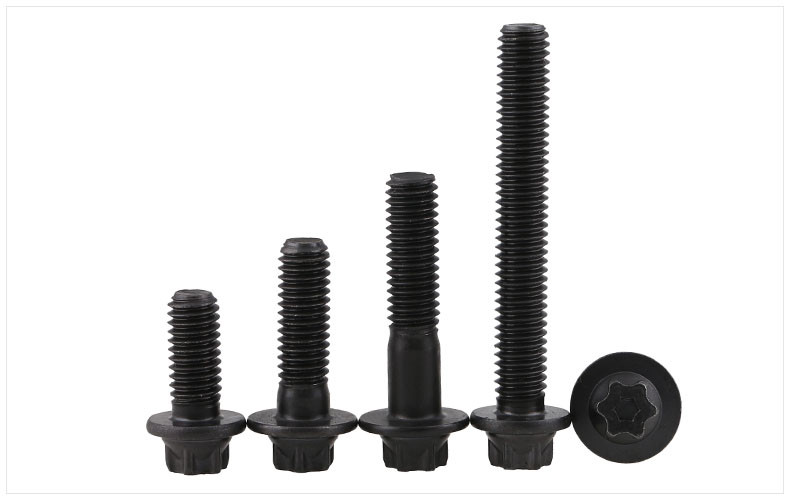 ASTM A574 Class 12.9 Alloy Steel 12-Point Screws Alloy Steel Torx Socket Flange Screws