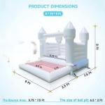 OEM Inflatable Bubble House Moon Jumping White Bouncy Castle