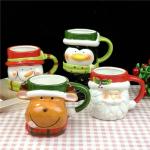Christmas Mug 400ml Creative 3D Modeling Couple Coffee Cup Breakfast Milk Cup