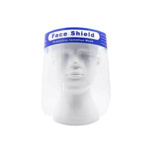 Adjustable Full Face Protective Visor With Eye & Head Protection , Anti - Spitting Splash Face Masks With Shield