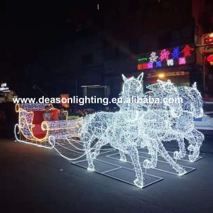 China christmas horse lighted carriage factory
