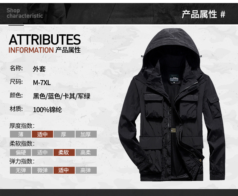 Custom Men Jacket Waterproof Jacket Outdoor Camo Jacket