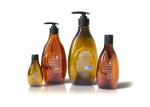 Elegant Dark Green Plastic Cosmetic Bottles For Body Wash 100ml 300ml 500ml