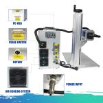 Stainless Steel Fiber Laser Marking Machine Raycus Max JPT Rotary Axis 20W-100W