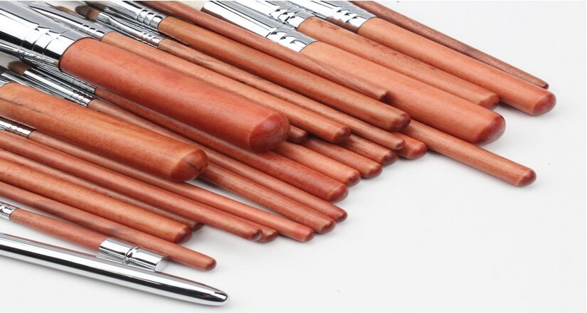 High Grade Sliver Copper Best Makeup Brushes With Goat Hair
