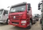 6x4 10 Wheel Diesel Blue Head Box Engine Semi Flatbed Trailer