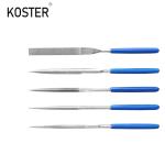 Customized Diamond Coted Needle File 10PCS Half Round Shaped Plastic Coated Grip