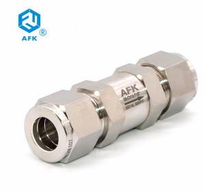China 6000psi Instrument Check Valve AFK Ferrule Stainless Steel BSPT NPT factory