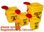 Yellow Plastic Medical Sharp Container for needles, Health and Medicals use